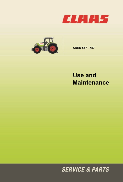 Product picture Claas Ares 547-557 Workshop Manual