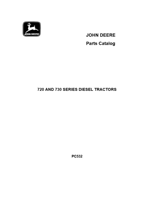 Product picture John Deere 720 & 730 Parts Catalog